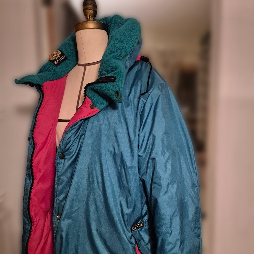 Kanuk men winter coat, vintage 80s 90s